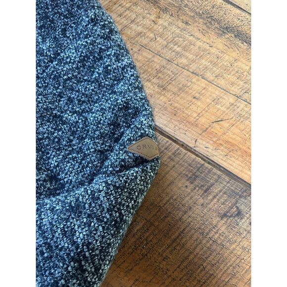 Orvis Pullover Mens Medium Gray 1/4 Zip Long Sleeve Sherpa Fleece Lined - Picture 4 of 9